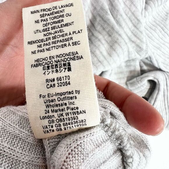 Free People We The Free Pullover Sweater Women's Medium Cowl Neck Rib Split Back - Picture 7 of 10